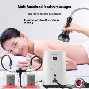 Fever Breast Vacuum Machine - Health Commercial Scraping Cupping - Chest Massage Instrument - Manual Massager with Touch Screen Design